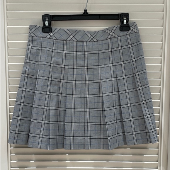 Uniqlo Gray Plaid A-Line Skirt - Picture 5 of 6